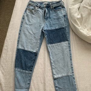 pacsun colored blocked jeans